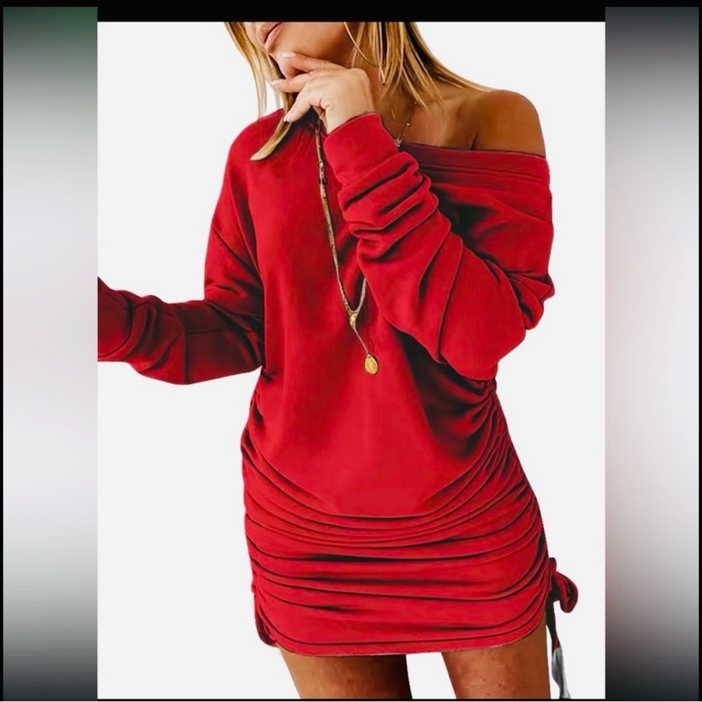 Red Sweater Dress
